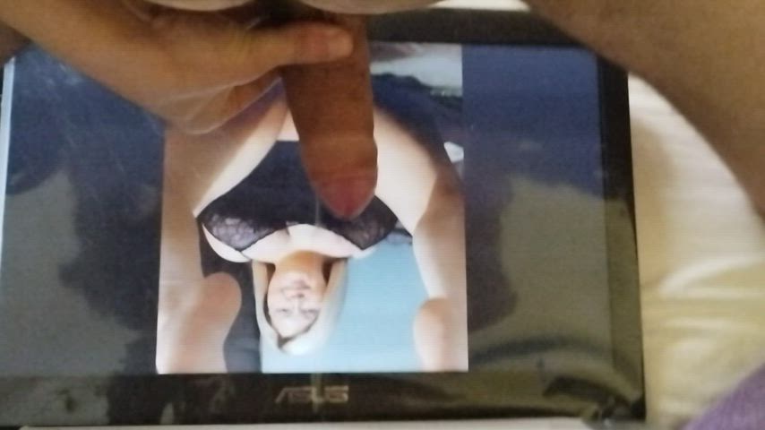 bbw blonde cock glasses jerk off lingerie male masturbation tribute clip