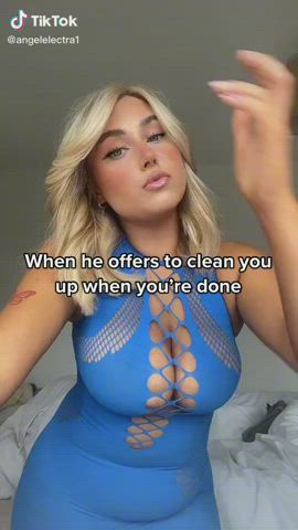 amateur big tits blonde cuckold homemade natural tits tiktok clip