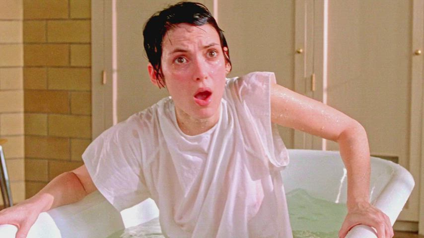 shaking shaved winona ryder clip