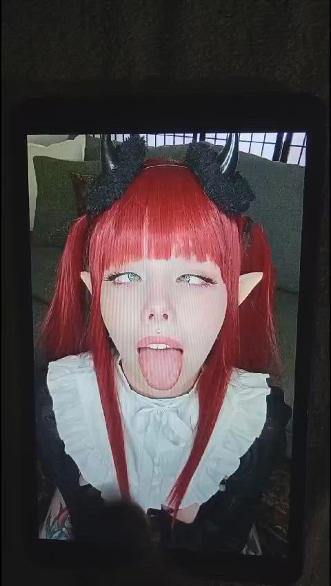 ahegao cum cumshot tribute clip