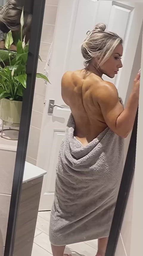 british fit muscles tease thick towel fit-girls thick-fit clip