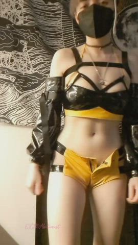catsuit college cosplay clip