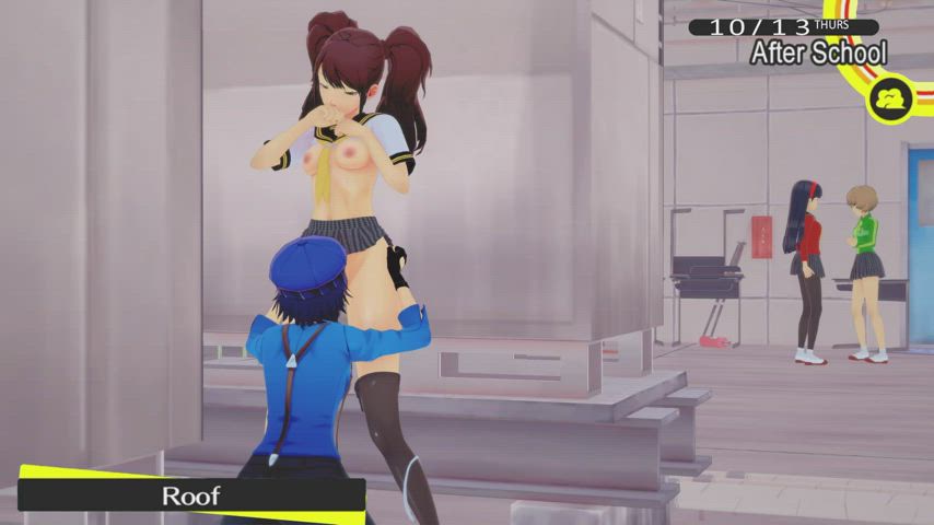 Kinktober Day 13: Rise/Naoto Public Sex