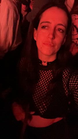 Flashing at a concert
