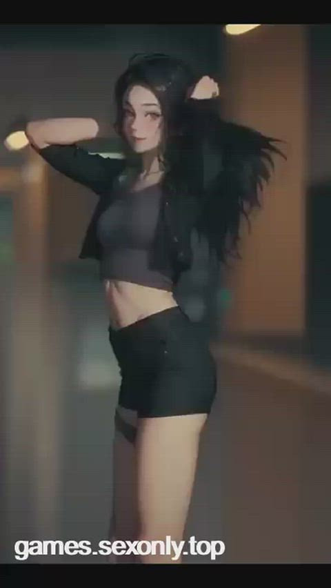 amateur animation anime art babe beautiful dancing sfw teen clip