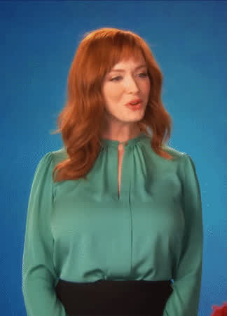 big tits christina hendricks smile clip