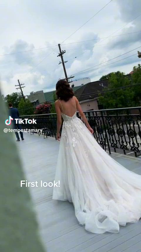grabbing tiktok wedding clip