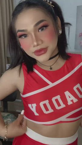 Cheerleader Small Tits Trans clip