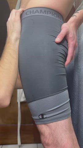 Pulling my bros sweaty boxers down after the gym…
