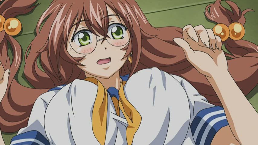 Anime Big Tits Bouncing Tits Bra Ecchi Glasses clip