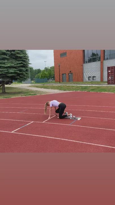 Blonde Outdoor Workout clip