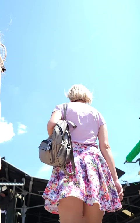 amateur ass spy upskirt voyeur walking clip