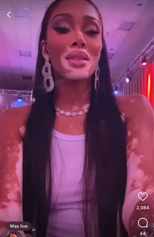 ebony model nipples see through clothing vixen clip