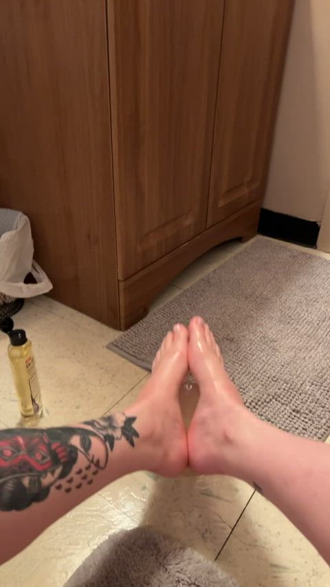 all oiled up just for you 😊 oc