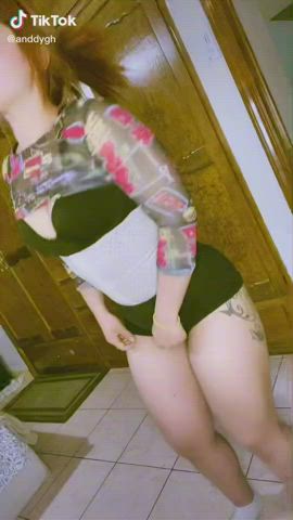 Ass Jiggling Shaking Shorts Tattoo TikTok clip