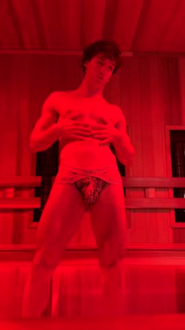 Ready to get fucked hard in the sauna