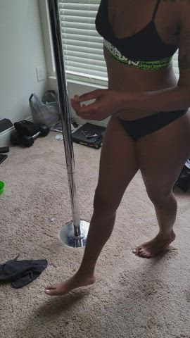 Ebony Homemade Hotwife Stripper