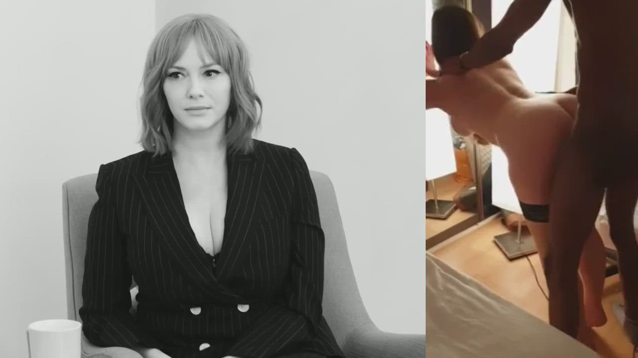 BabeCock Celebrity Christina Hendricks Interracial clip