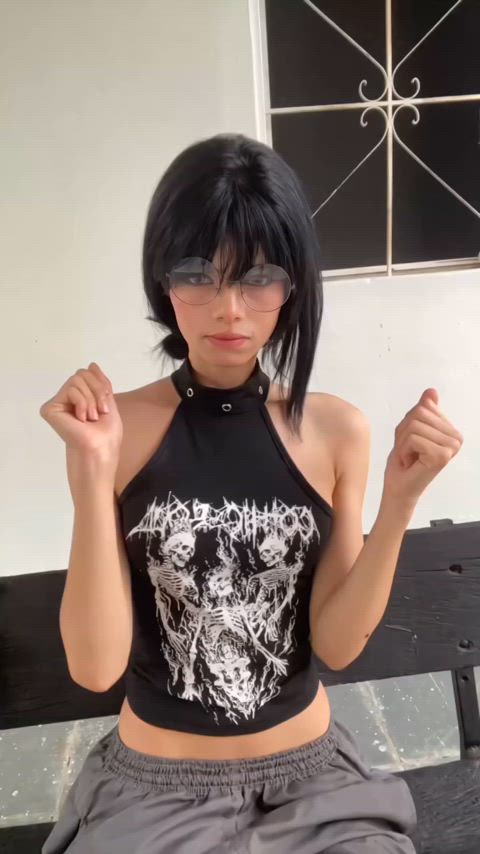 amateur brazilian cosplay teen tik-tok clip