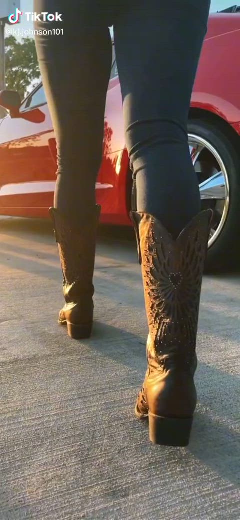 Cowgirl and her nice ride.