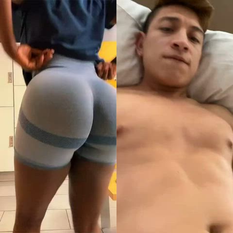 babecock big ass cumshot ebony hourglass latino nsfw spandex twerking clip