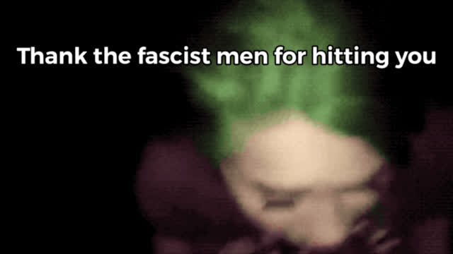 blowjob slapping green hair clip