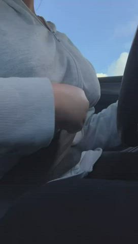 Boobs Car MILF clip