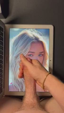 cum cumshot facial jerk off teen tiktok tribute clip