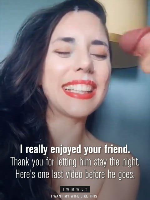blowjob caption cumshot hotwife stag vixen clip