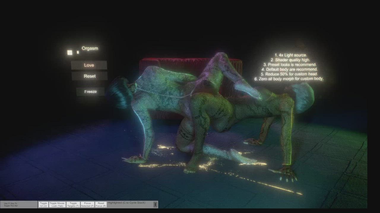 3D Female Lesbians clip