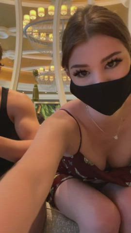 Dancing Downblouse TikTok clip