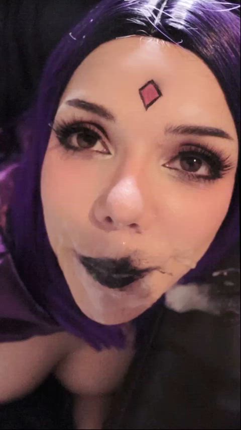 filling my mouth with your hot cum or covering my face? ðŸ¤