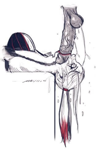 animation big dick blowjob harley quinn rough throat fuck clip