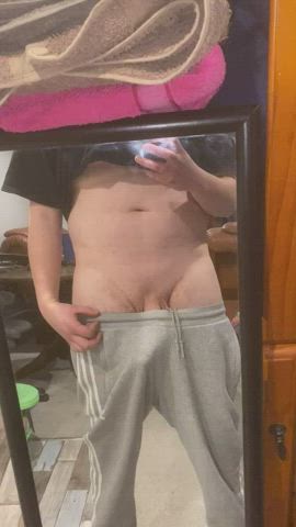 My hard cock poppinโ out