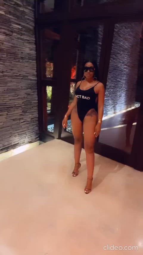Her ass looks great in thongs