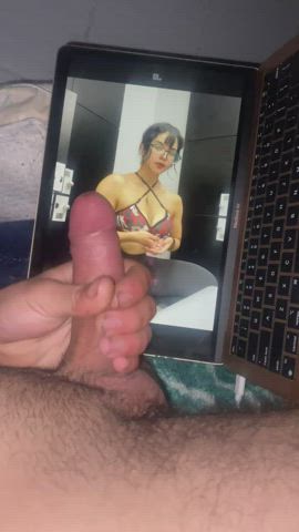big tits cum cumshot tits tribbing tribute clip