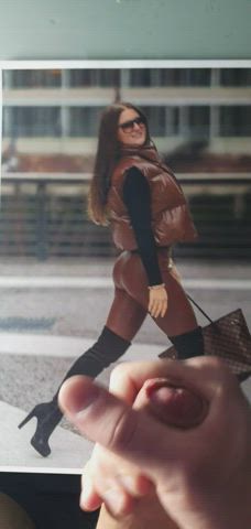 boots celebrity cock cum cumshot glasses leggings masturbating tribute clip