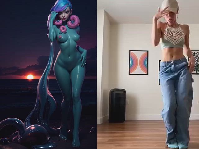 animation dance women clip