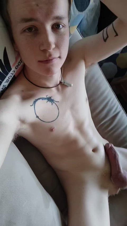 cock gay flexing clip