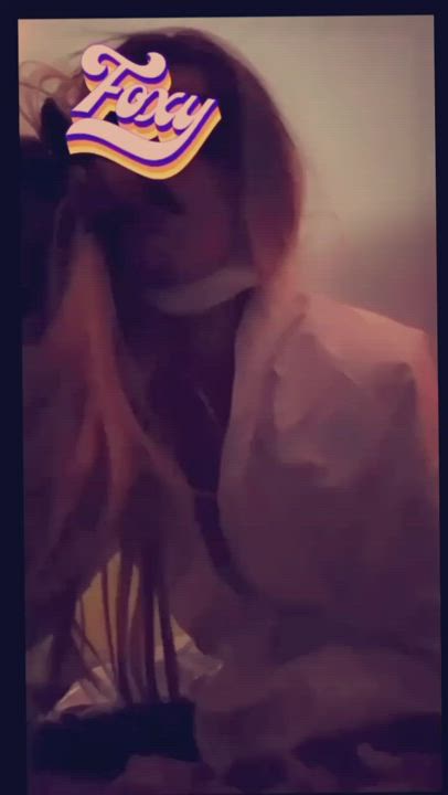 Sucking my cum dildo ?