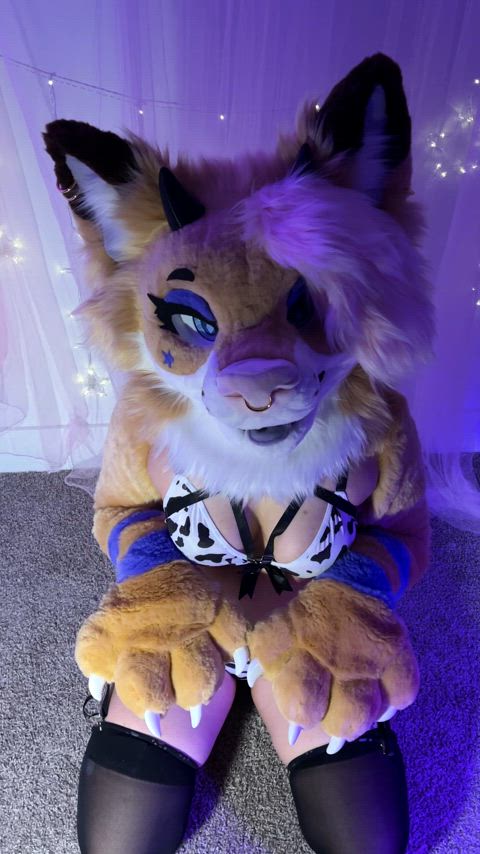 female furry puppy clip