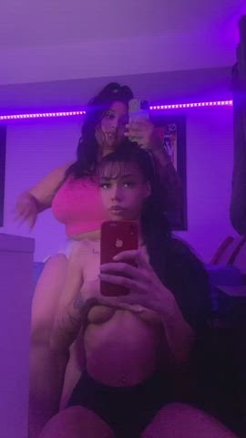 bbw girl girl latina skinny clip