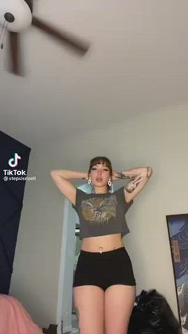 Dancing Small Tits TikTok clip