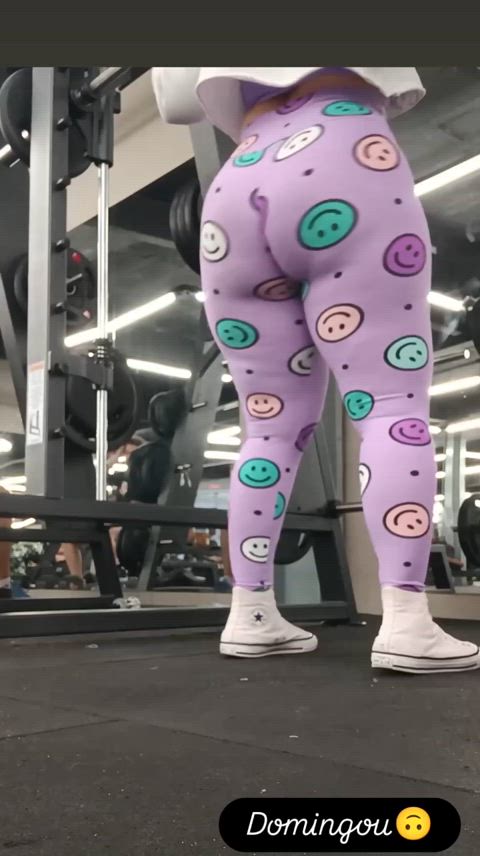 big ass brazilian gym pawg squat thick-booty clip