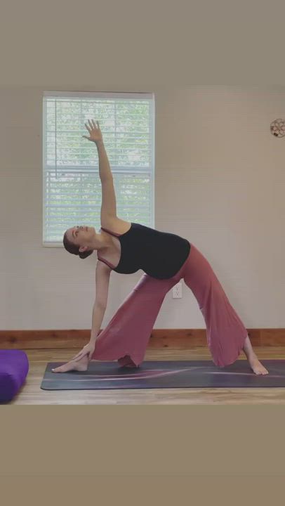 Pregnant Redhead Yoga clip