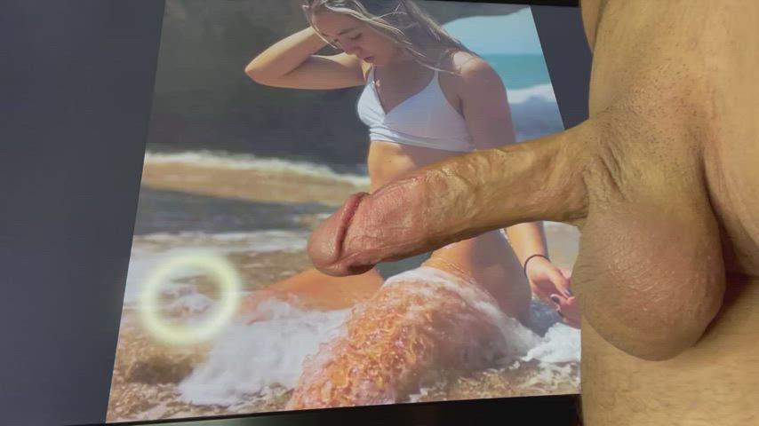 Big Dick Blonde Jerk Off Tribute Porn GIF by pornstarwannabe94