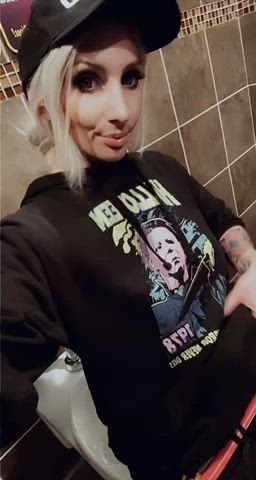 Bathroom tits.