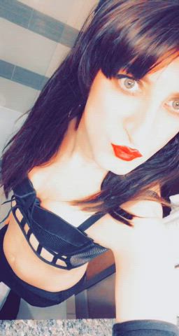 crossdressing eye contact femboy sissy trans clip