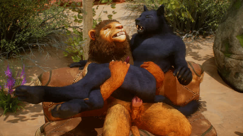 3D Anal Animation Couch Sex Gay clip