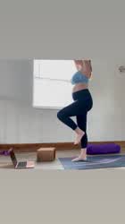 Pregnant Redhead Yoga clip